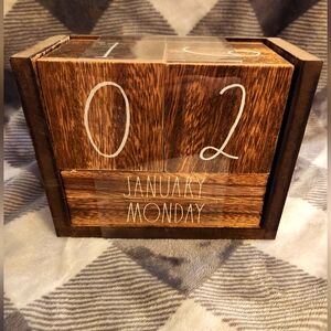 Rae dunn Wooden Calendar